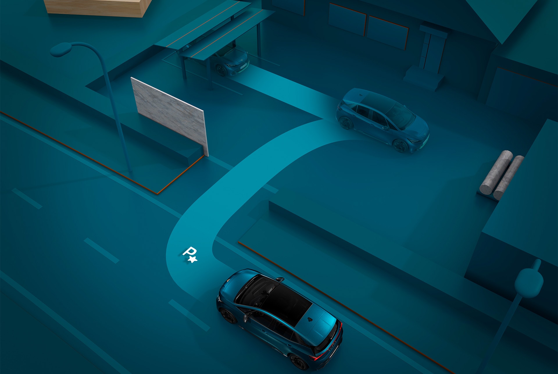 Funkcja bezpieczeństwa samochodu CUPRA Born - Trained Park Assist