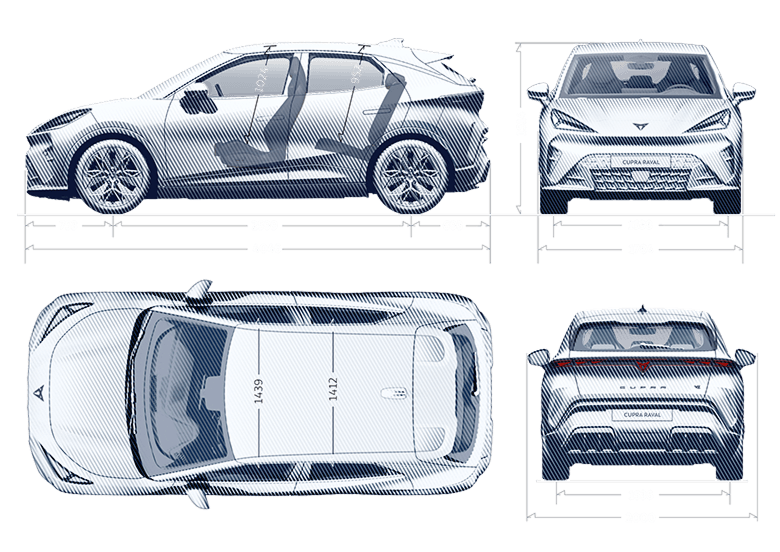 CUPRA Raval wymiary