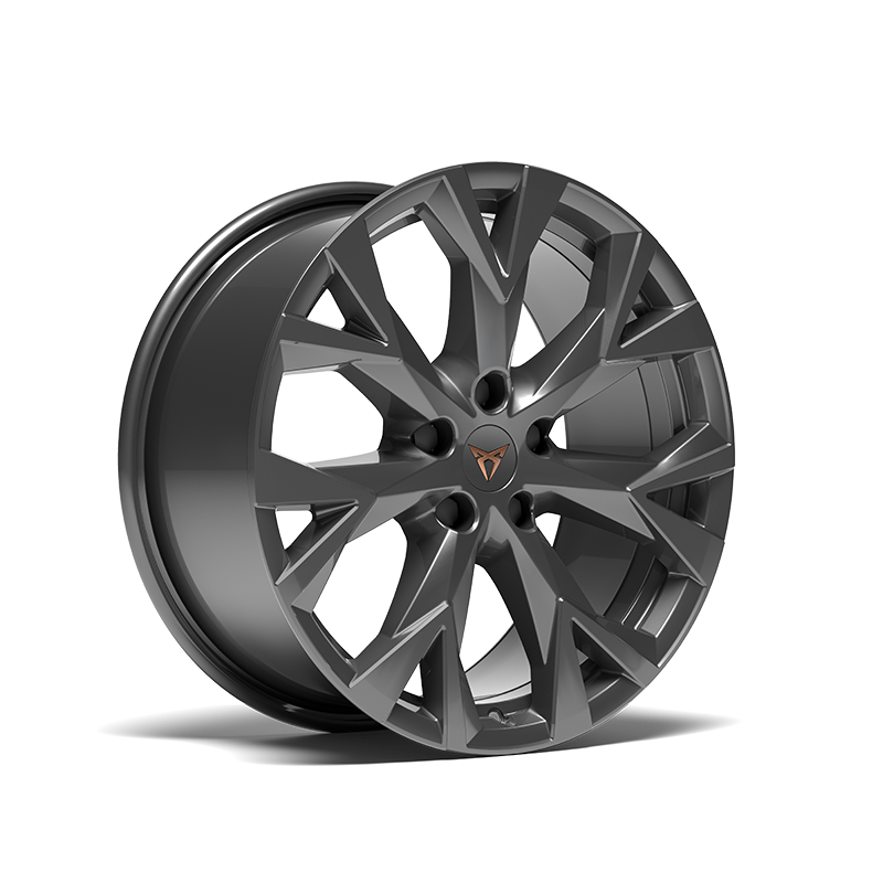 18-calowe felgi aluminiowe CUPRA Terramar w wersji ATOMIC DARK.