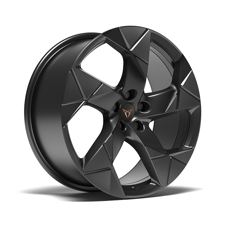 20-calowe felgi aluminiowe CUPRA Terramar w wersji GRAVITY BLACK.