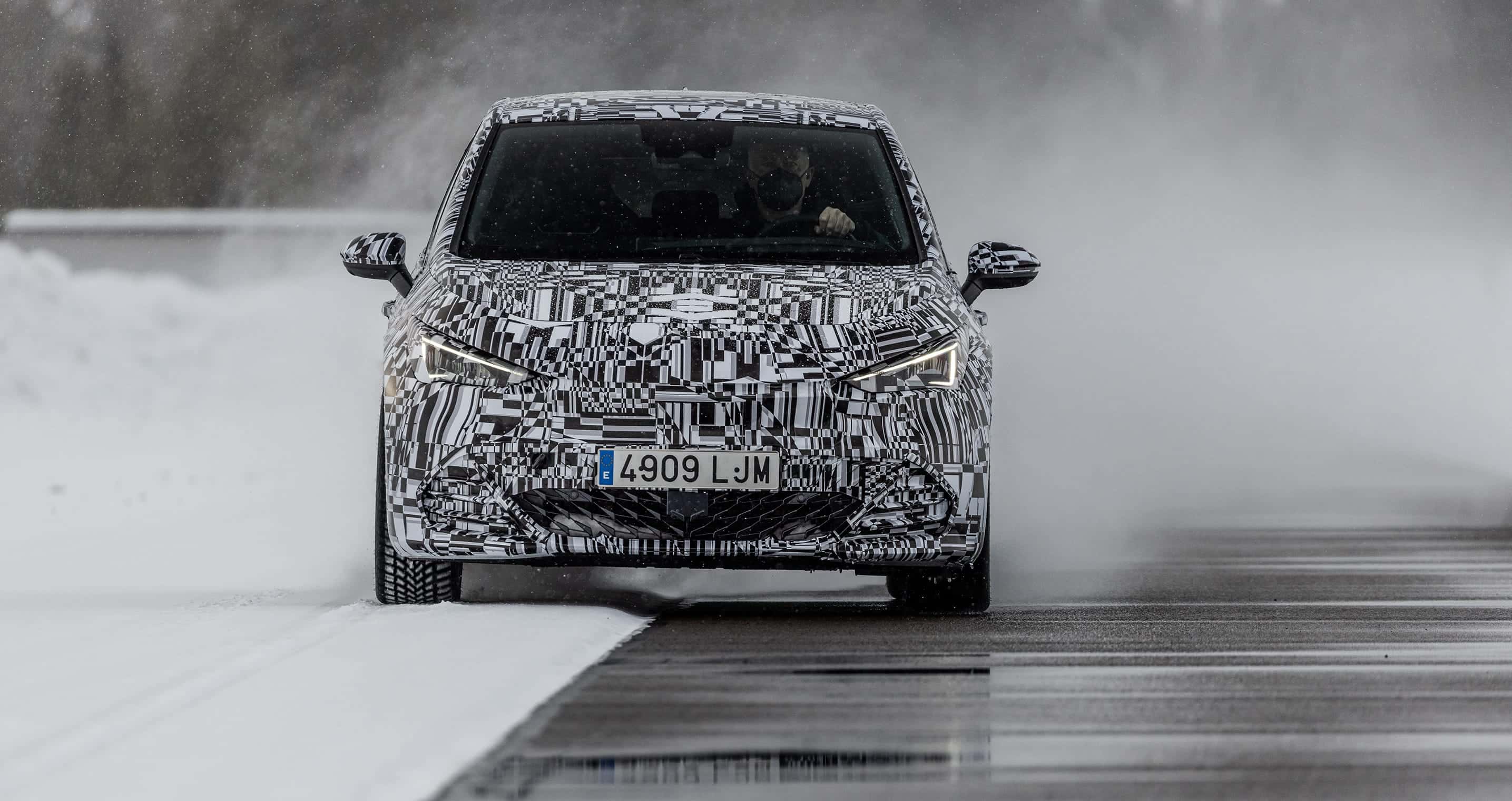 CUPRA Born battery electric snow test