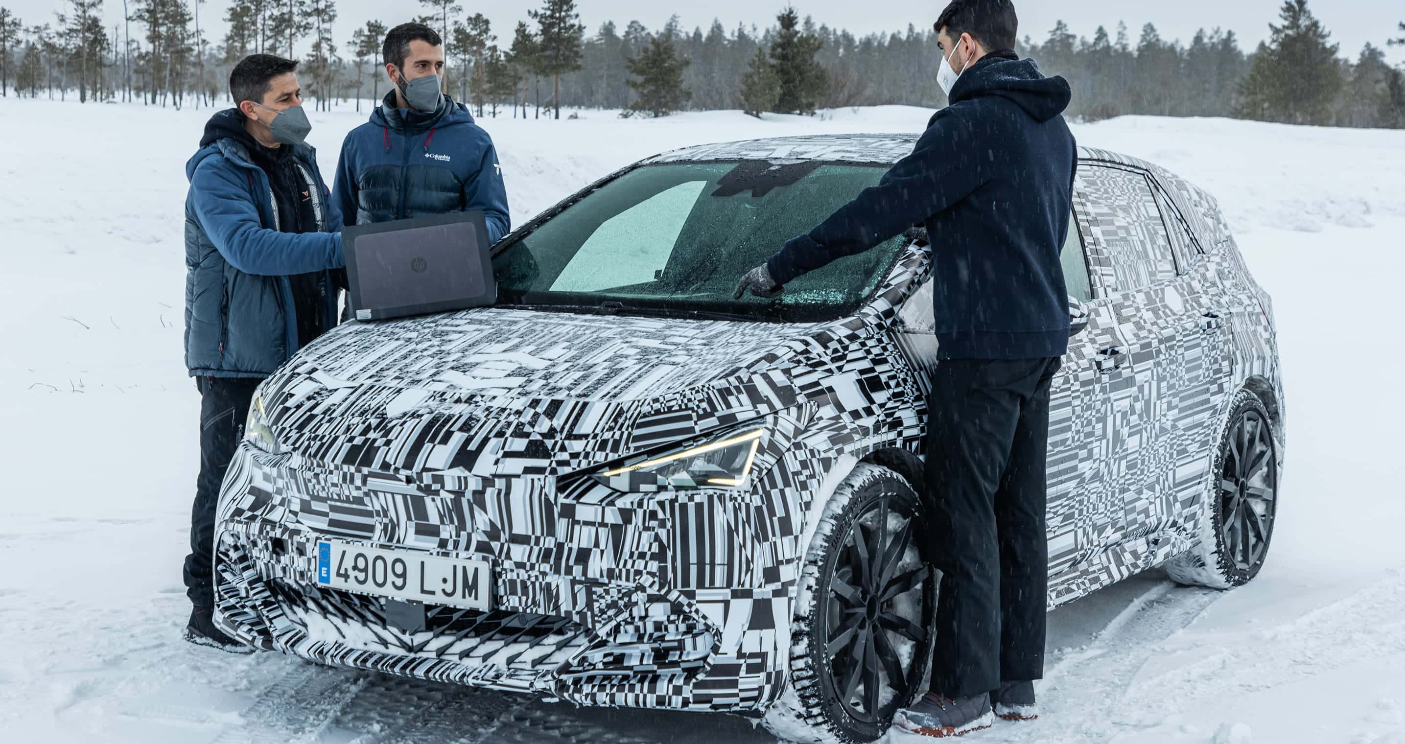 CUPRA Born battery electric winter test