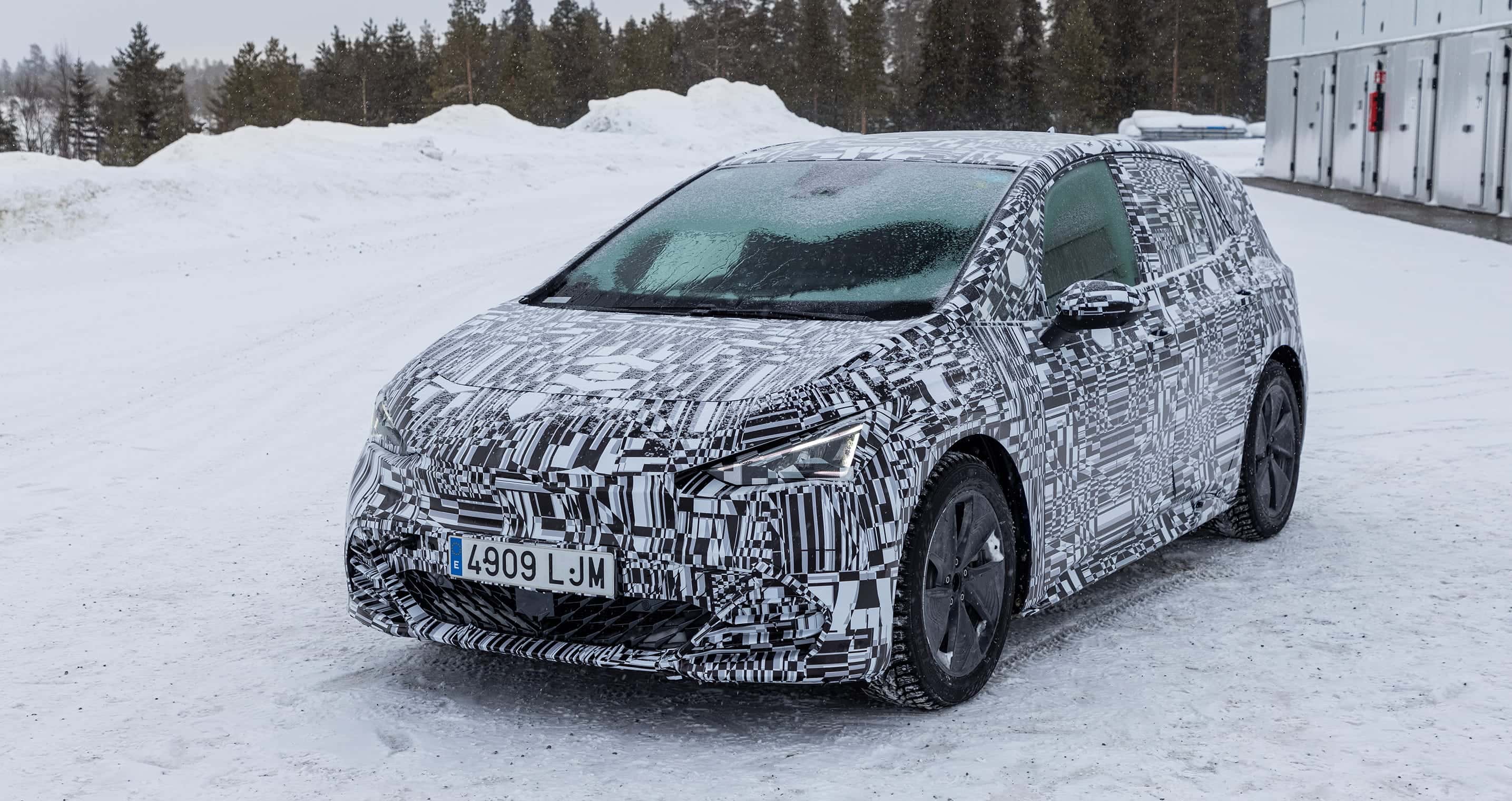 CUPRA Born battery electric cold test