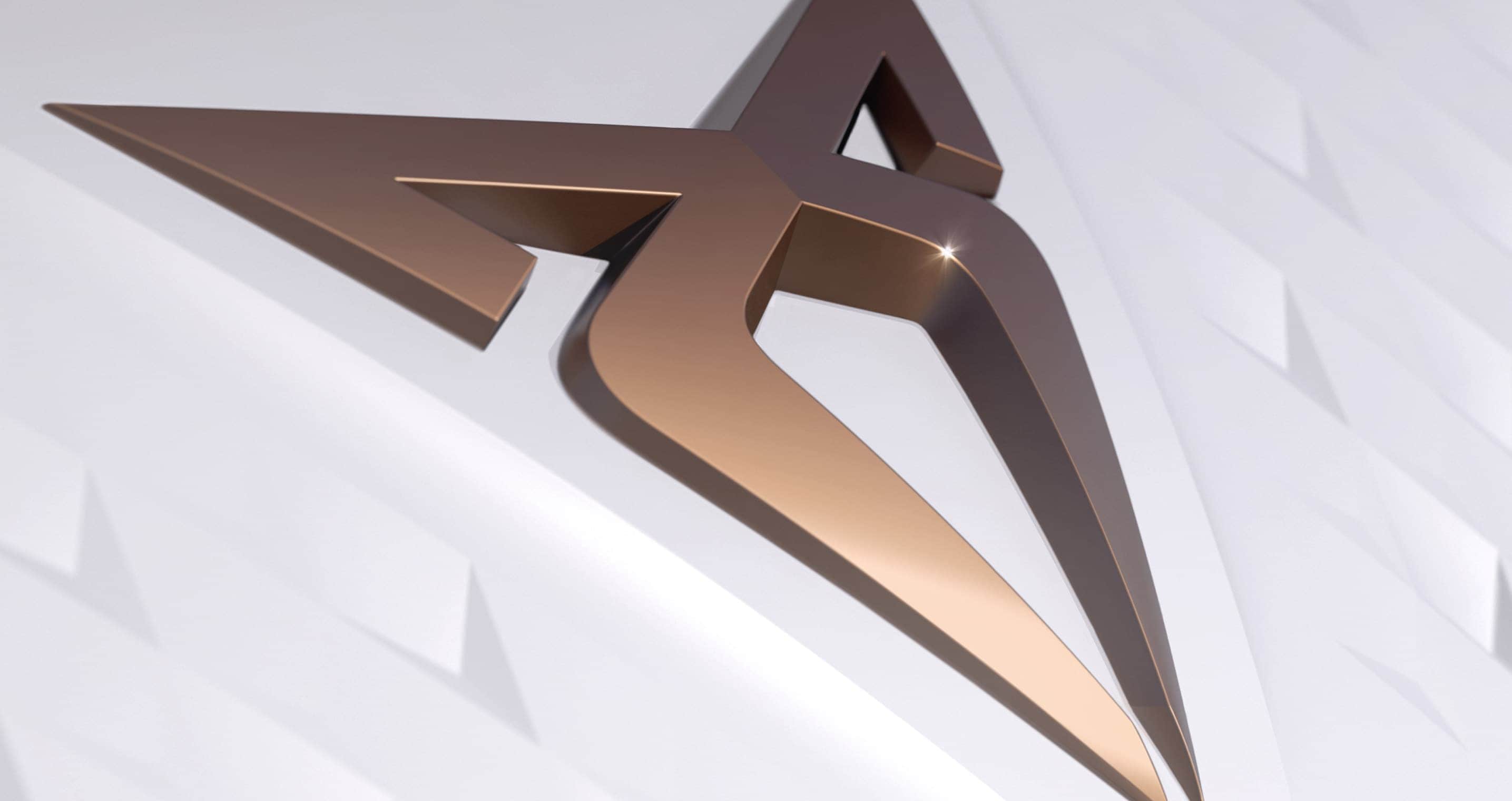 The Cupra logo on the e-Racer