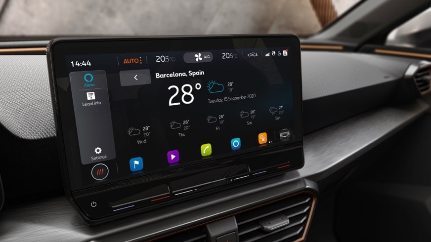 ekran infotainment cupra connect